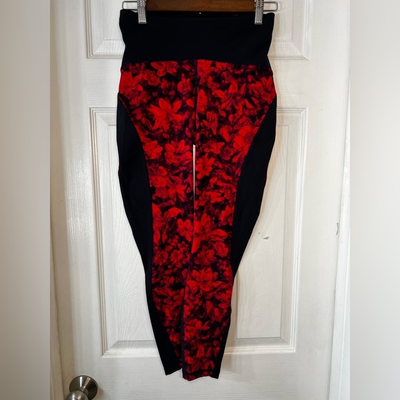 Lululemon Train Times Fast Pace Pant Special Edition Carminetrue Red Black Sz 6 - Picture 1 of 8